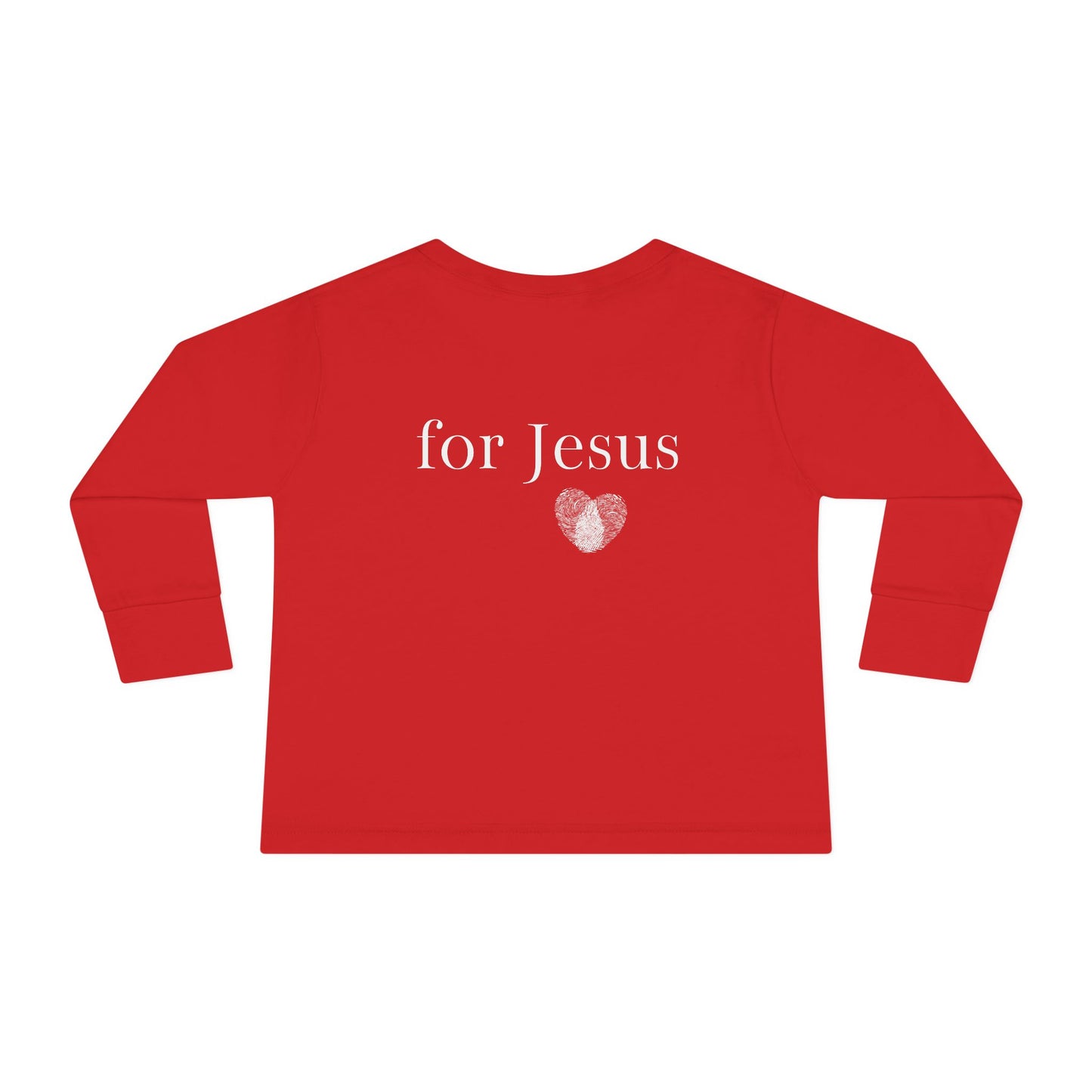 Tiny Warrior for Jesus Toddler Long Sleeve Tee