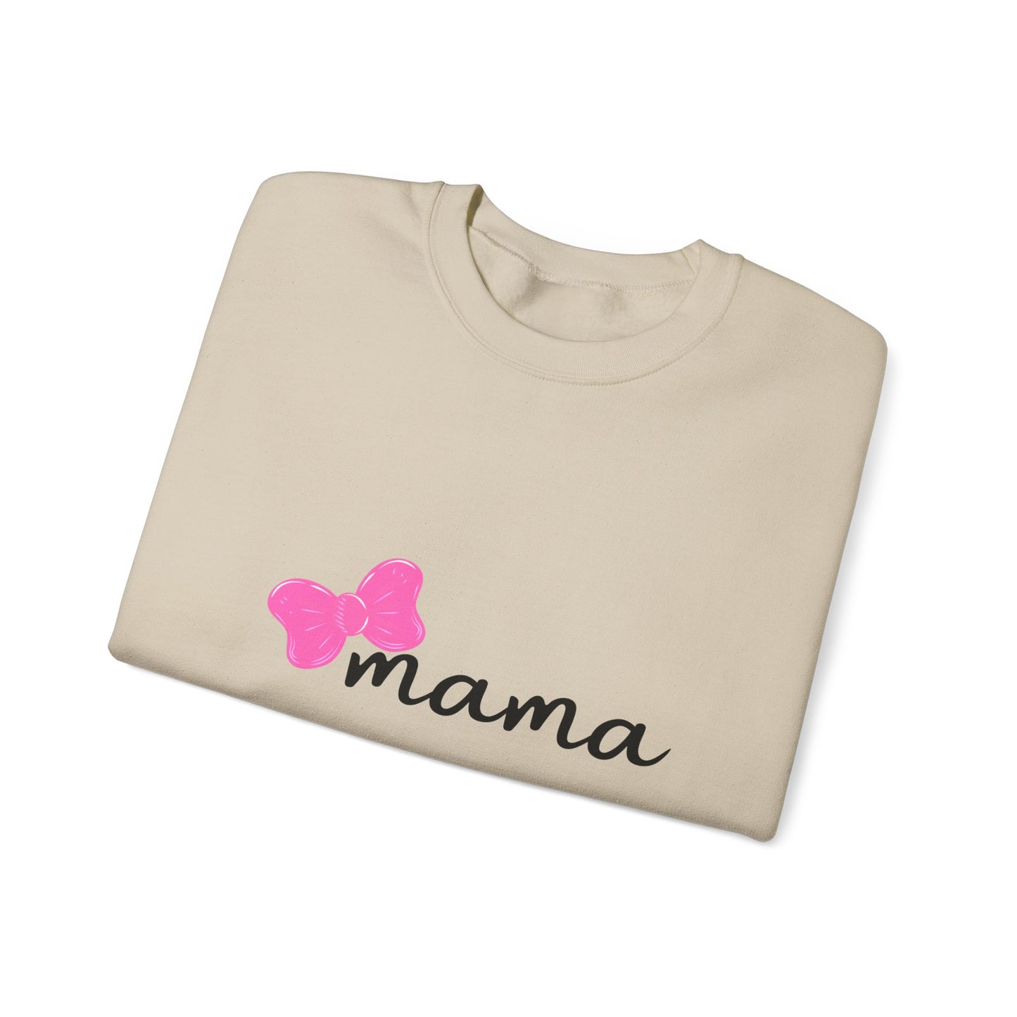 Pink Bow Mama Matching Crewneck Sweatshirt