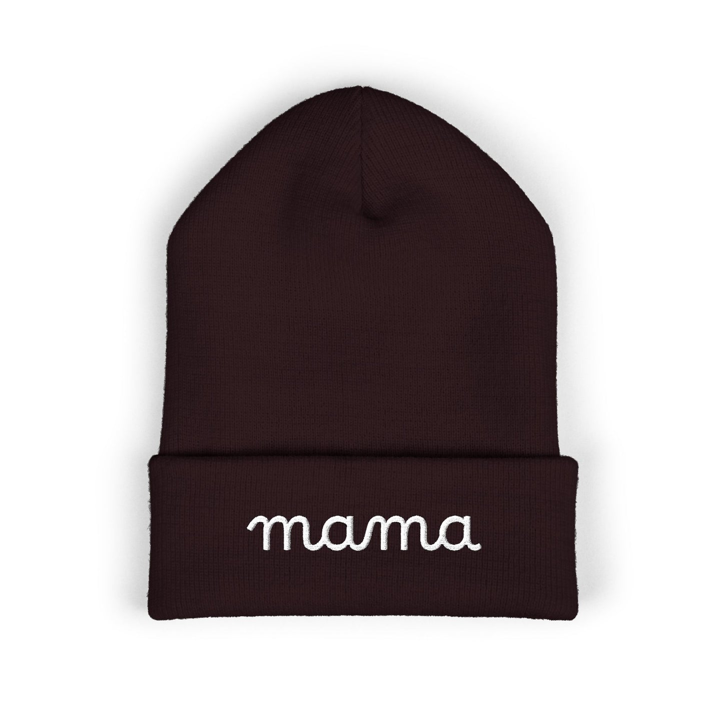 Mama Embroidered Cuffed Beanie