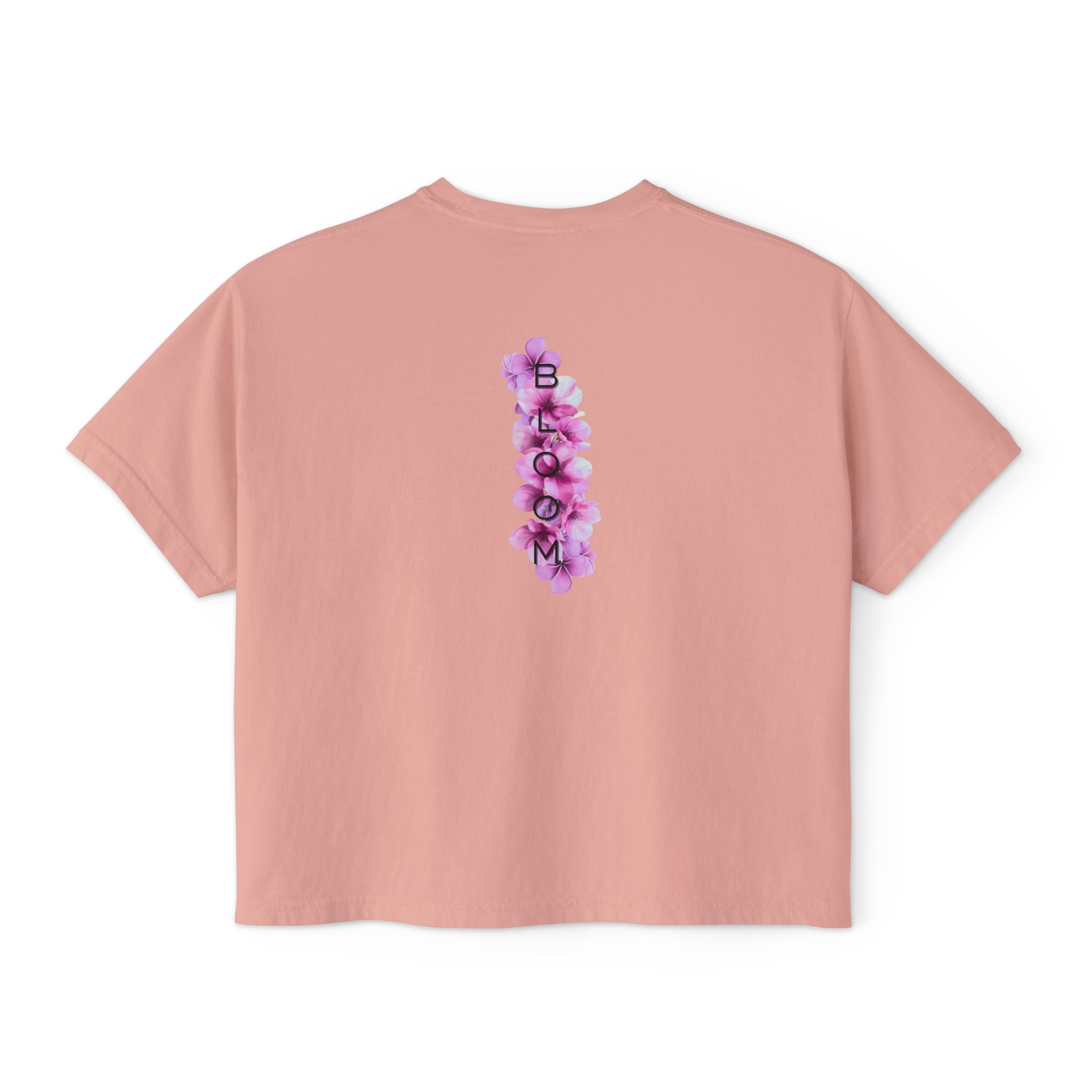 Mama Bloom Boxy Tee – Floral "Bloom" Graphic Crop Top