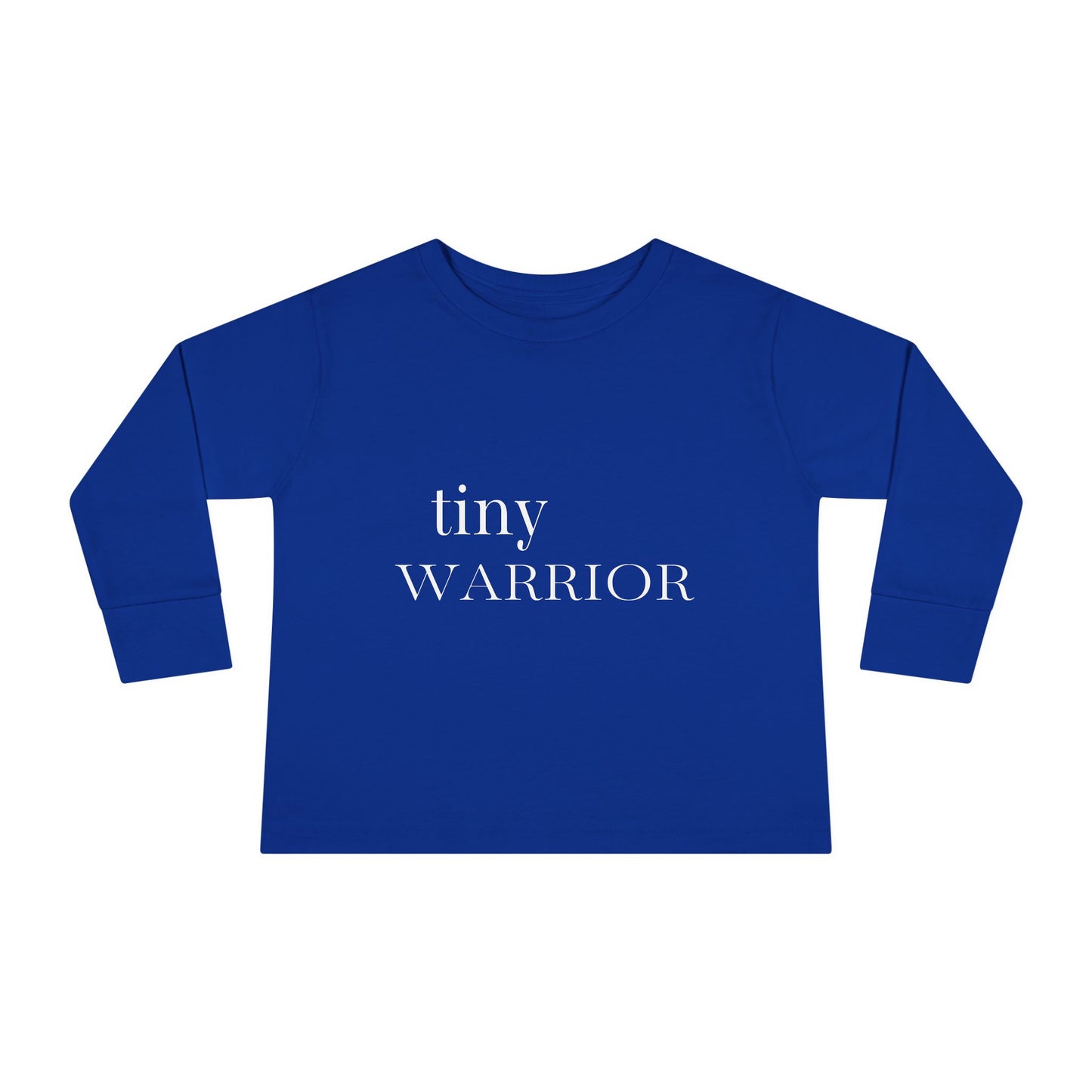 Tiny Warrior for Jesus Toddler Long Sleeve Tee
