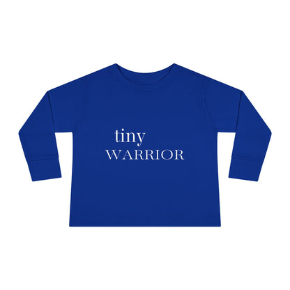 Tiny Warrior for Jesus Toddler Long Sleeve Tee