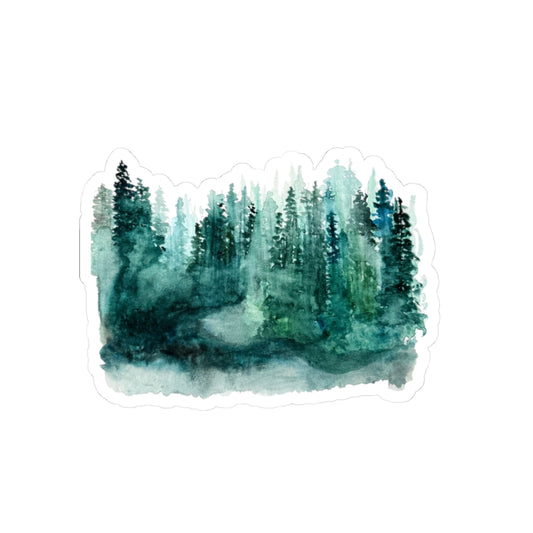 Watercolor Forest Kiss-Cut Stickers