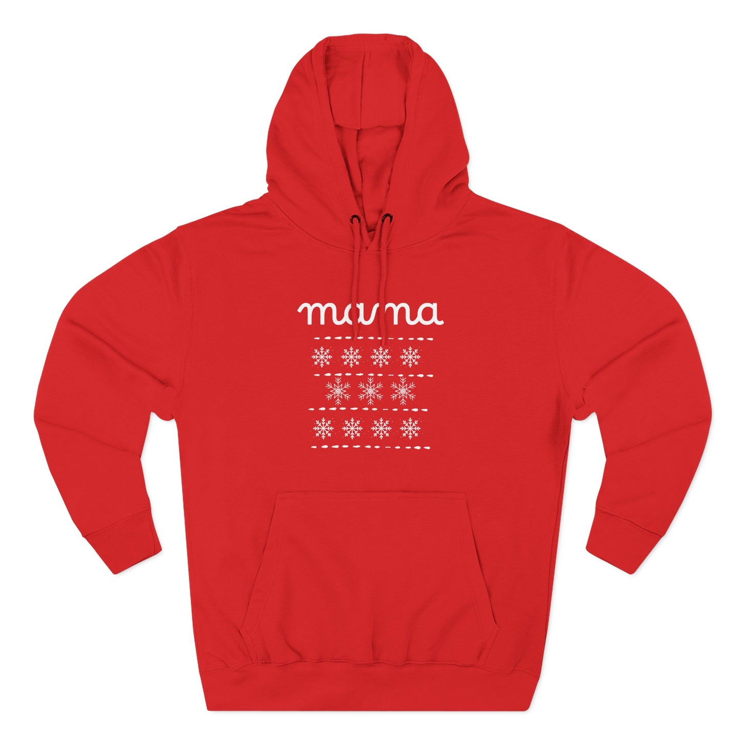Christmas Mama Three-Panel Fleece Hoodie
