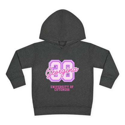 University of Cuteness Toddler Pullover Fleece Hoodie, Cute Kids Hoodie, Personalized Baby Sweatshirt, Toddler Gift, Cozy Kids Clothing