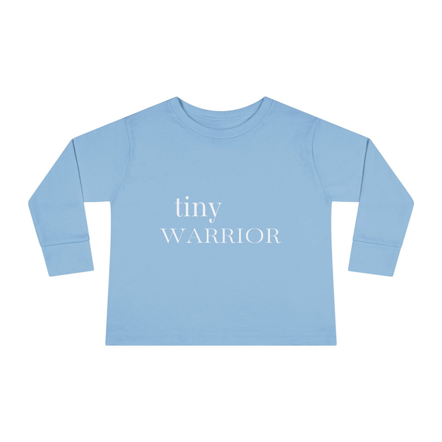 Tiny Warrior for Jesus Toddler Long Sleeve Tee