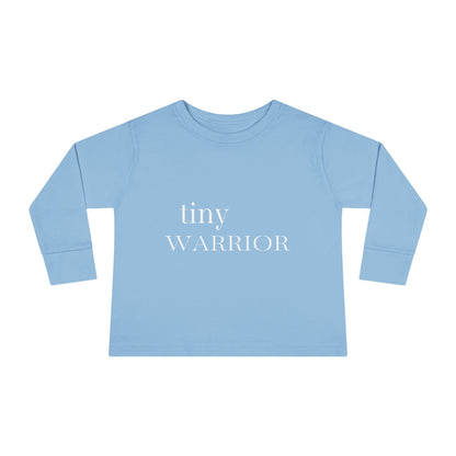 Tiny Warrior for Jesus Toddler Long Sleeve Tee