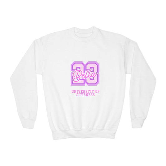 University of Cuteness Youth Sweatshirt Customizeable