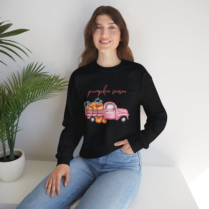 Pumpkin Season Vintage Truck Sweatshirt