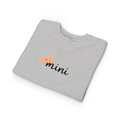 Pumpkin Bow Mini Toddler Matching Mama Sweatshirt