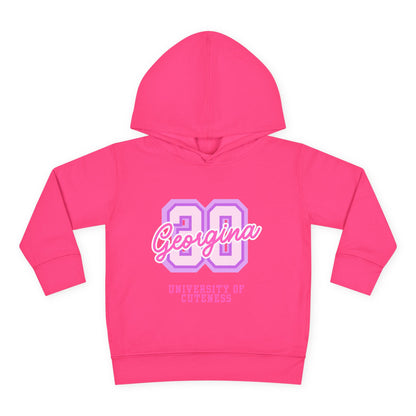 University of Cuteness Toddler Pullover Fleece Hoodie, Cute Kids Hoodie, Personalized Baby Sweatshirt, Toddler Gift, Cozy Kids Clothing