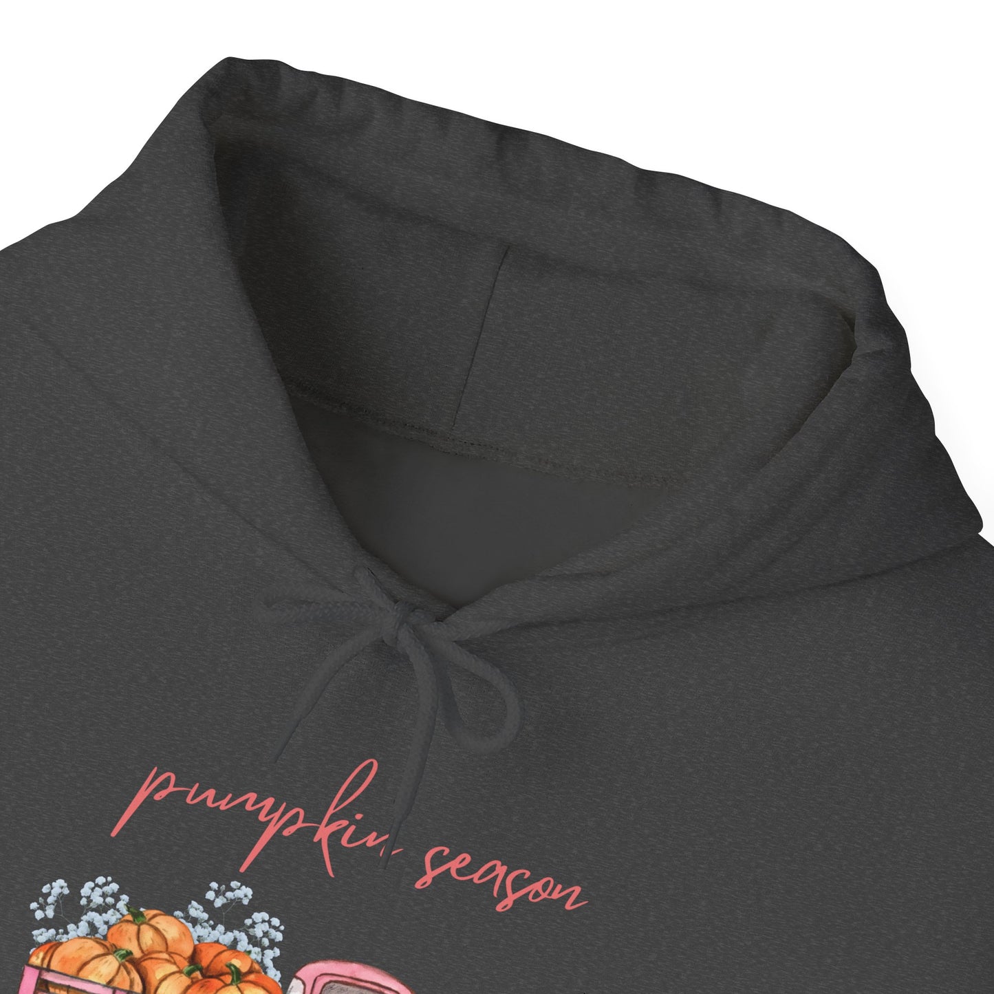 Pumpkin Season Hoodie with Vintage Truck Design | Fall Sweatshirt
