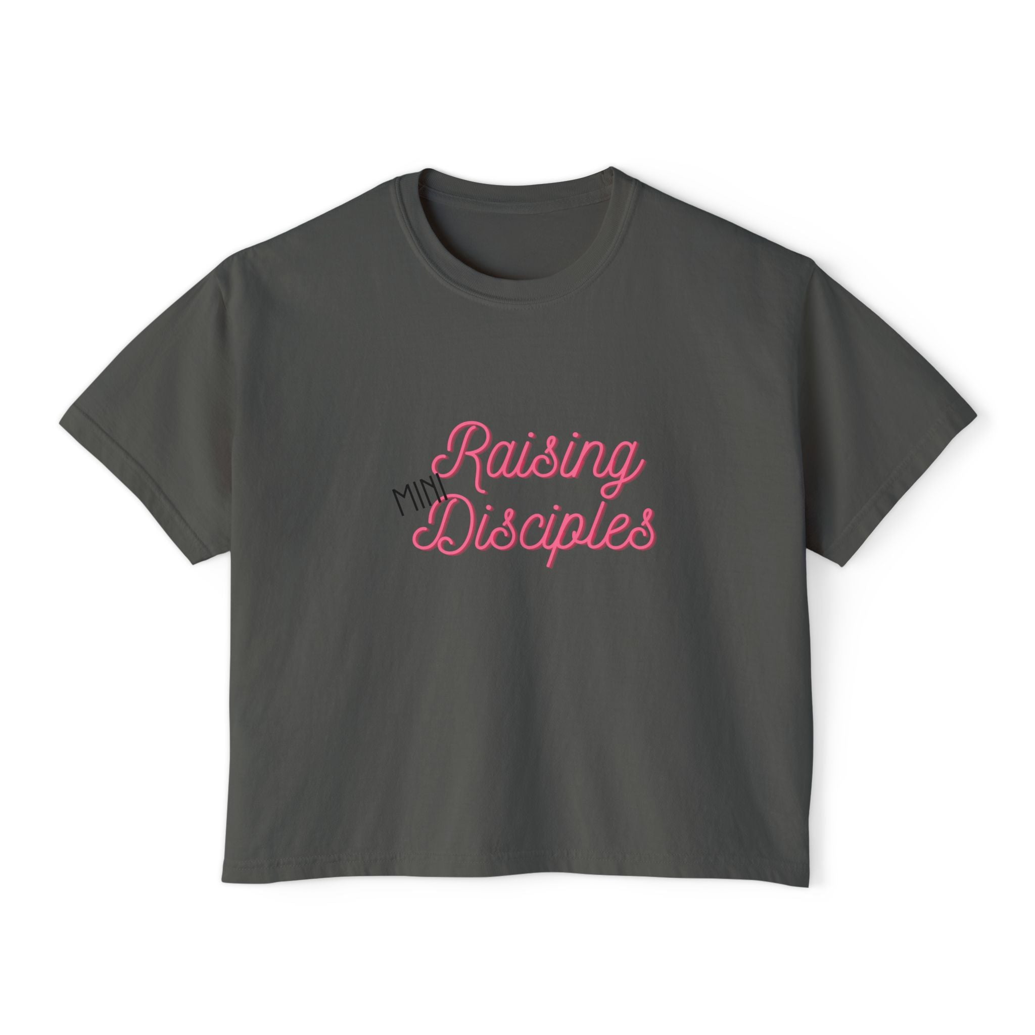 Raising Mini Disciples Women's Boxy Tee —Christian Mom Shirt