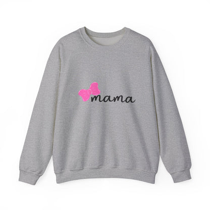 Pink Bow Mama Matching Crewneck Sweatshirt