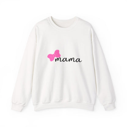 Pink Bow Mama Matching Crewneck Sweatshirt
