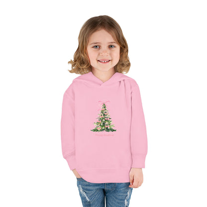 Christmas Tree Pink Cherries Toddler Hoodie