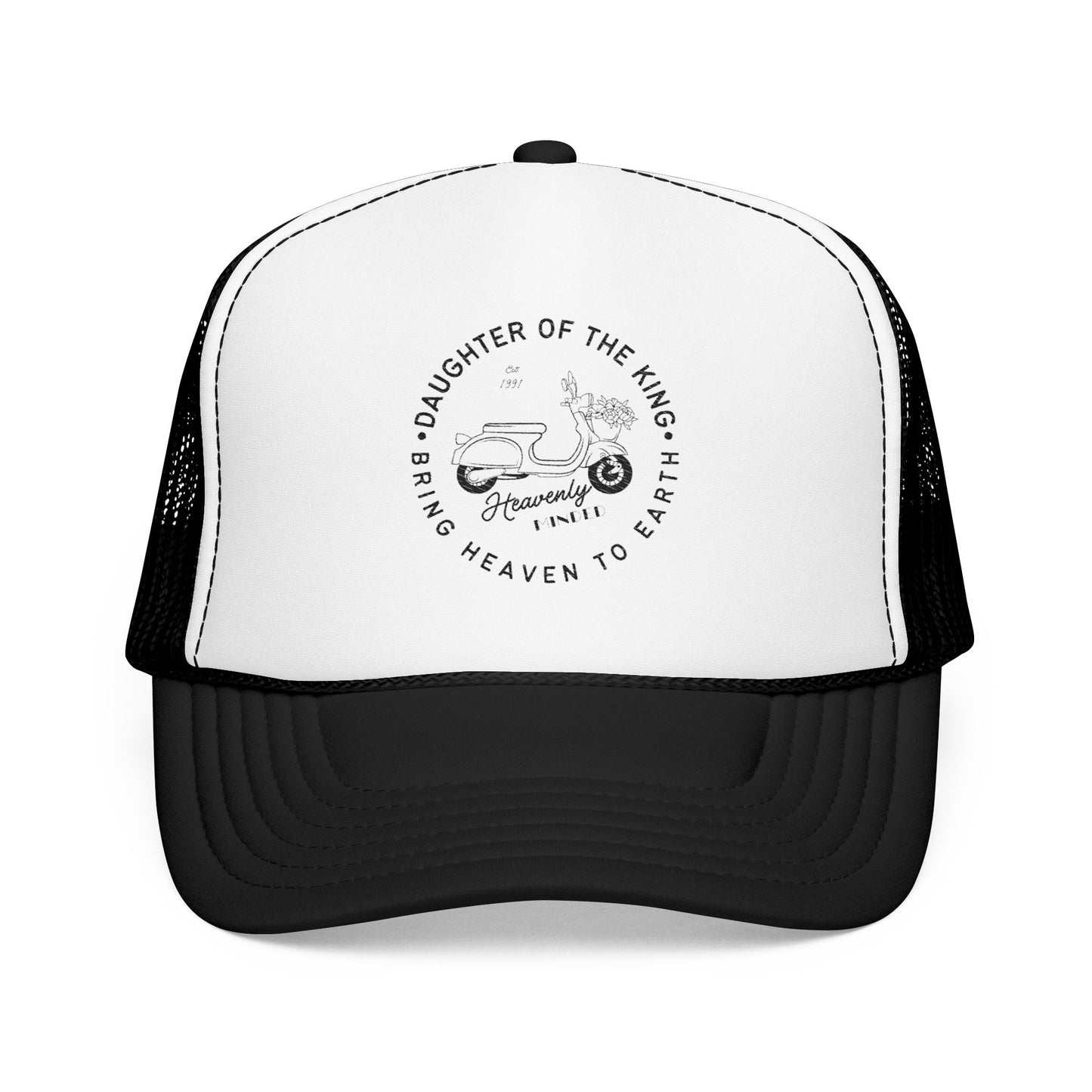 Daughter of the King Embroidered Foam Trucker Hat