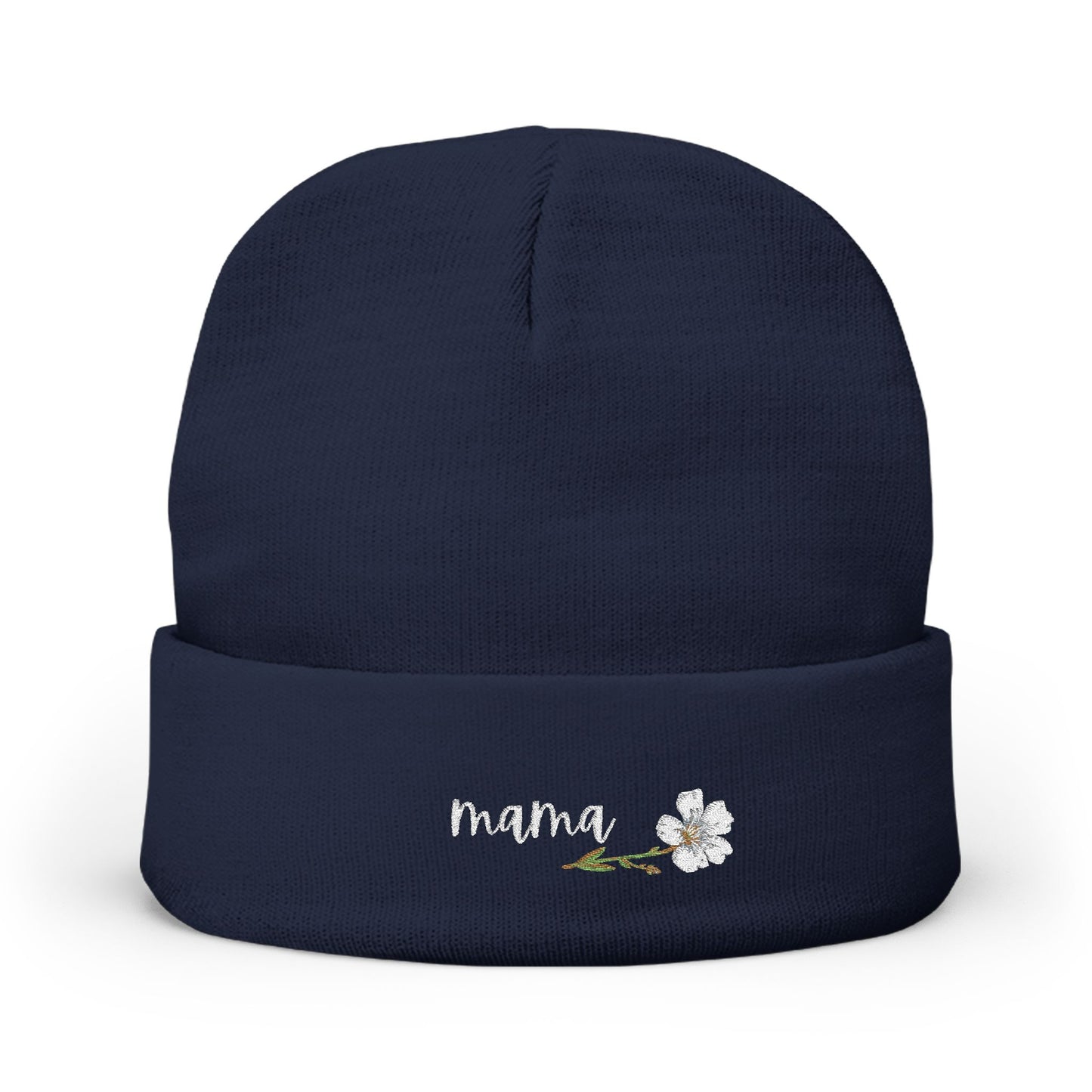 MaMa Embroidered Knit Beanie for Every Season | Cozy Winter Hat, Gifts for Grandparents, Outdoor Accessories, Mother's Day