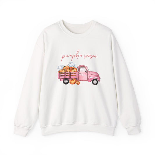 Pumpkin Season Vintage Truck Sweatshirt