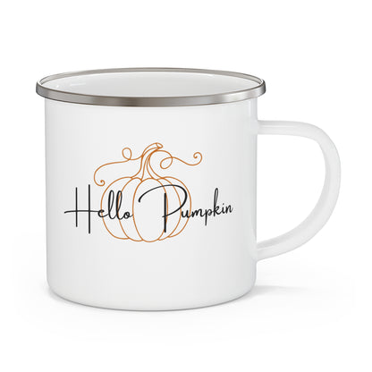 Hello Pumpkin Enamel Mug