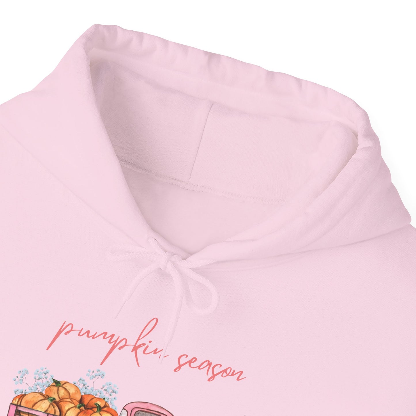 Pumpkin Season Hoodie with Vintage Truck Design | Fall Sweatshirt