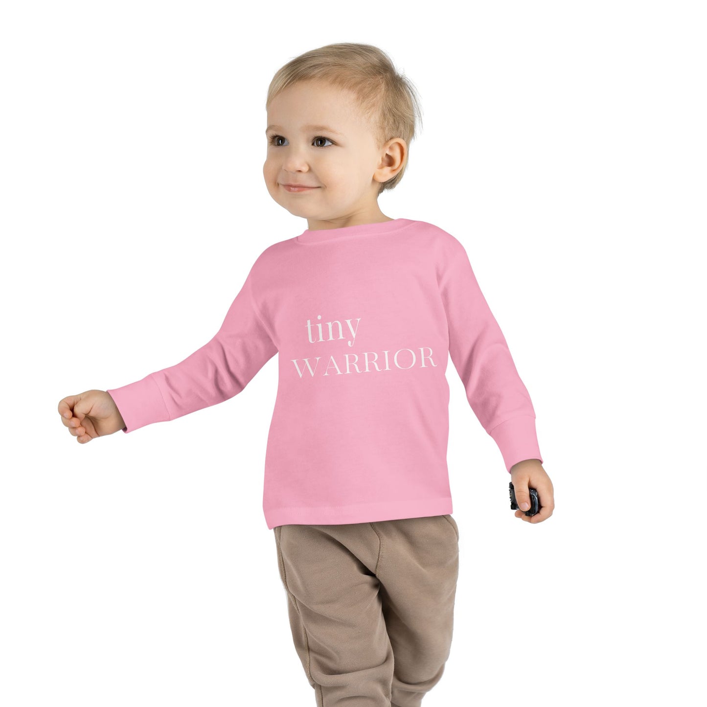 Tiny Warrior for Jesus Toddler Long Sleeve Tee