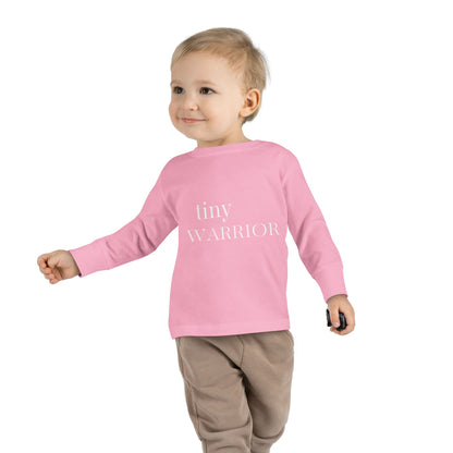 Tiny Warrior for Jesus Toddler Long Sleeve Tee