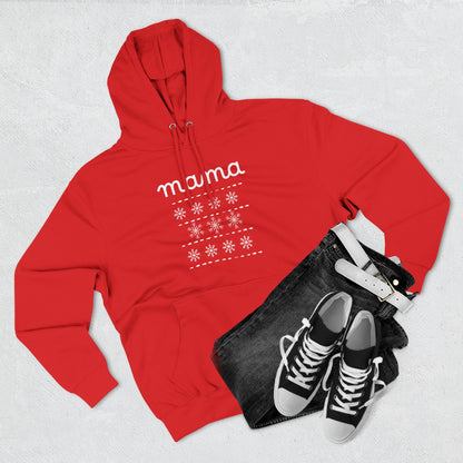 Christmas Mama Three-Panel Fleece Hoodie