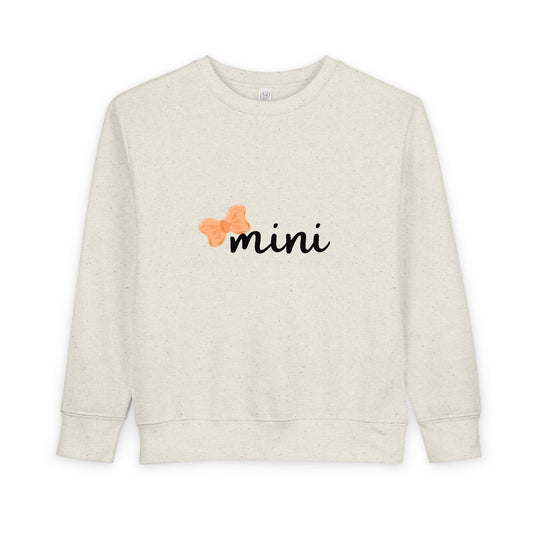 Pumpkin Bow Mini Toddler Matching Mama Sweatshirt