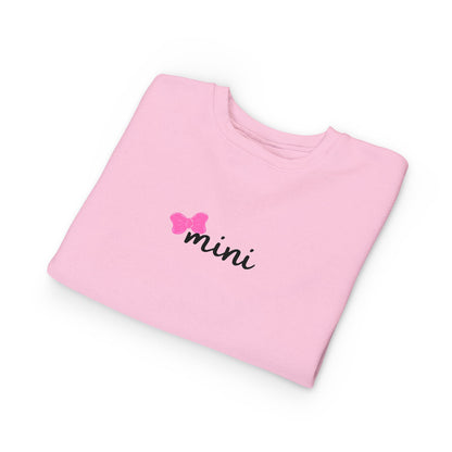 Pink Bow Mini Toddler Matching Mama Sweatshirt