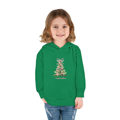 Christmas Tree Pink Cherries Toddler Hoodie