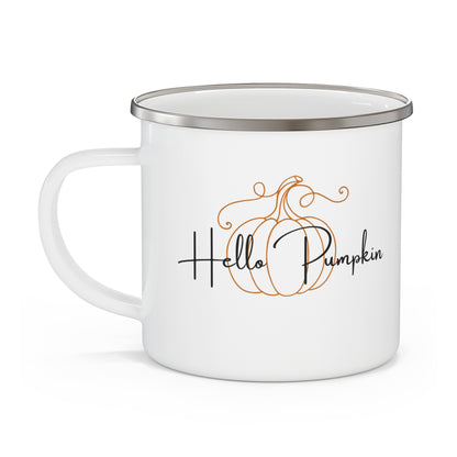 Hello Pumpkin Enamel Mug