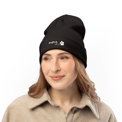 MaMa Embroidered Knit Beanie for Every Season | Cozy Winter Hat, Gifts for Grandparents, Outdoor Accessories, Mother's Day