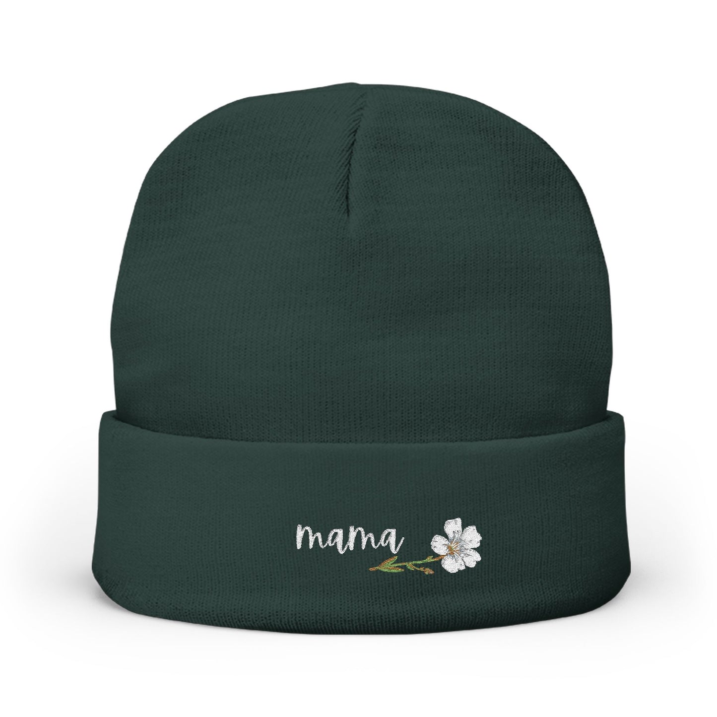 MaMa Embroidered Knit Beanie for Every Season | Cozy Winter Hat, Gifts for Grandparents, Outdoor Accessories, Mother's Day