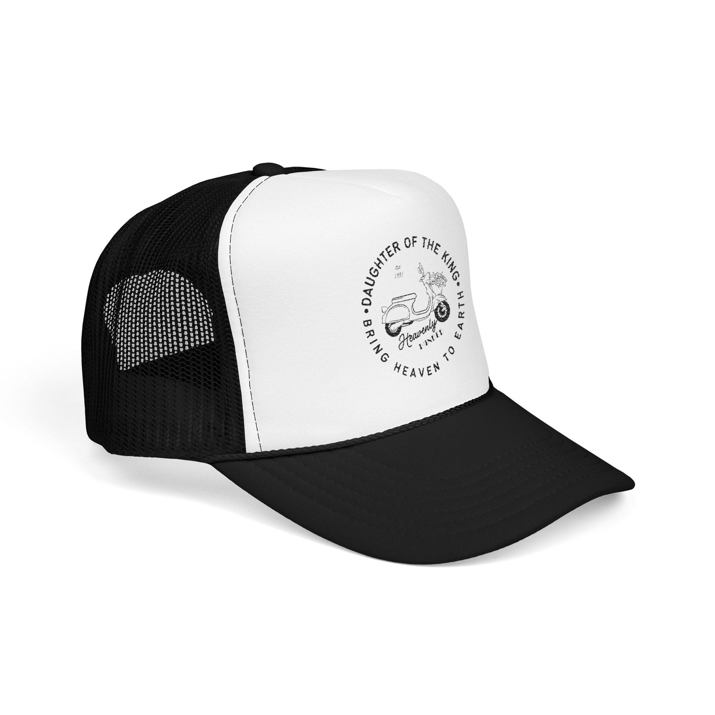 Daughter of the King Embroidered Foam Trucker Hat