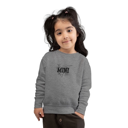 Mini Floral Toddler Sweatshirt — Cute 'MINI' Graphic Pullover for Kids