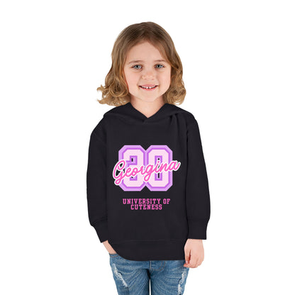 University of Cuteness Toddler Pullover Fleece Hoodie, Cute Kids Hoodie, Personalized Baby Sweatshirt, Toddler Gift, Cozy Kids Clothing