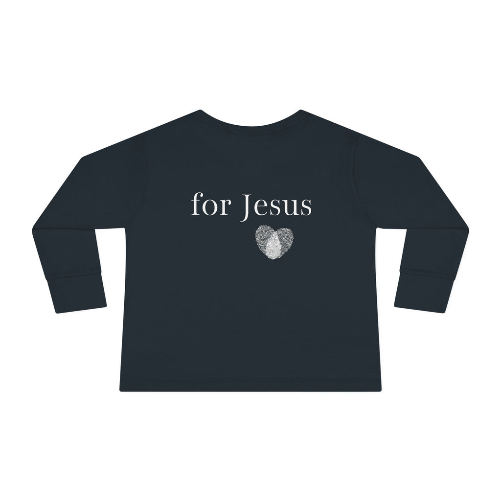 Tiny Warrior for Jesus Toddler Long Sleeve Tee