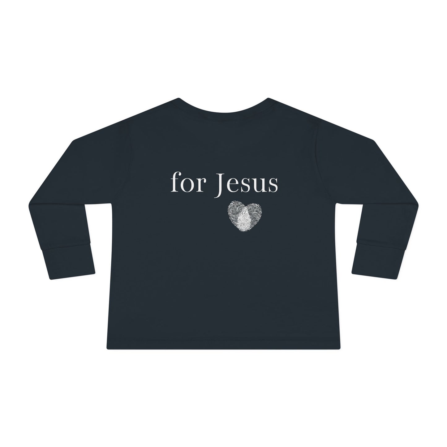 Tiny Warrior for Jesus Toddler Long Sleeve Tee