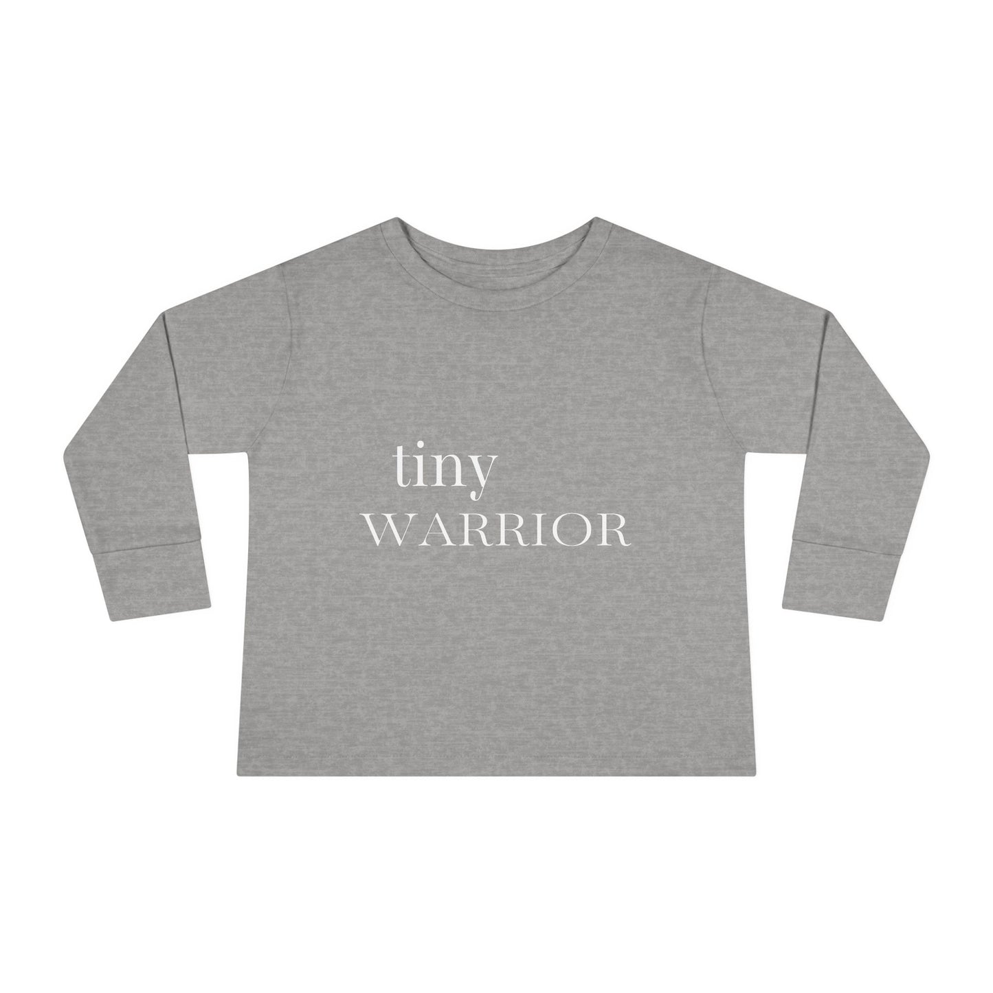 Tiny Warrior for Jesus Toddler Long Sleeve Tee