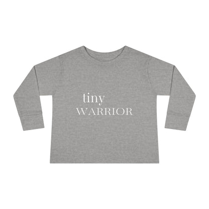 Tiny Warrior for Jesus Toddler Long Sleeve Tee